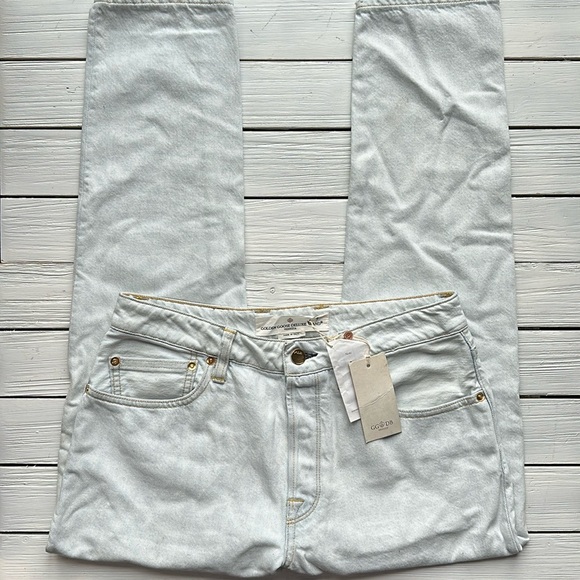 NWT Golden Goose Jolly Cropped Straight Jean Carrot Fit Light Wash size 27 - Picture 3 of 14